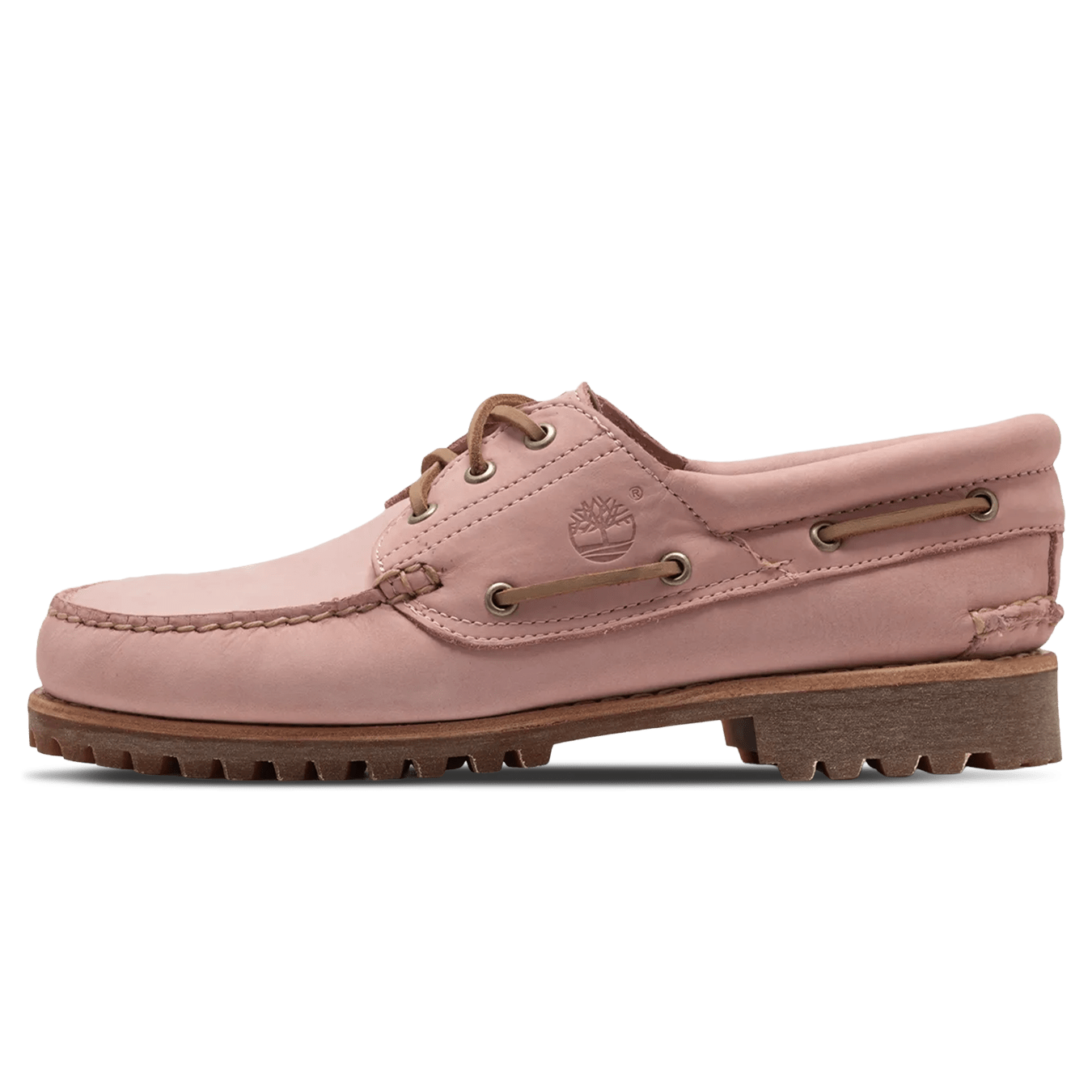 Timberland 3 Eye Lug Boat Shoe 'Medium Pink Nubuck' — UK 4.5 | EU 37 1/2 | US 5 — Front View