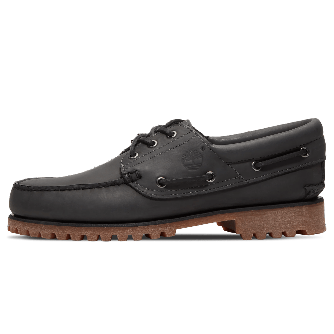 Timberland 3 Eye Lug Boat Shoe 'Dark Grey Nubuck' — UK 4.5 | EU 37 1/2 | US 5 — Front View