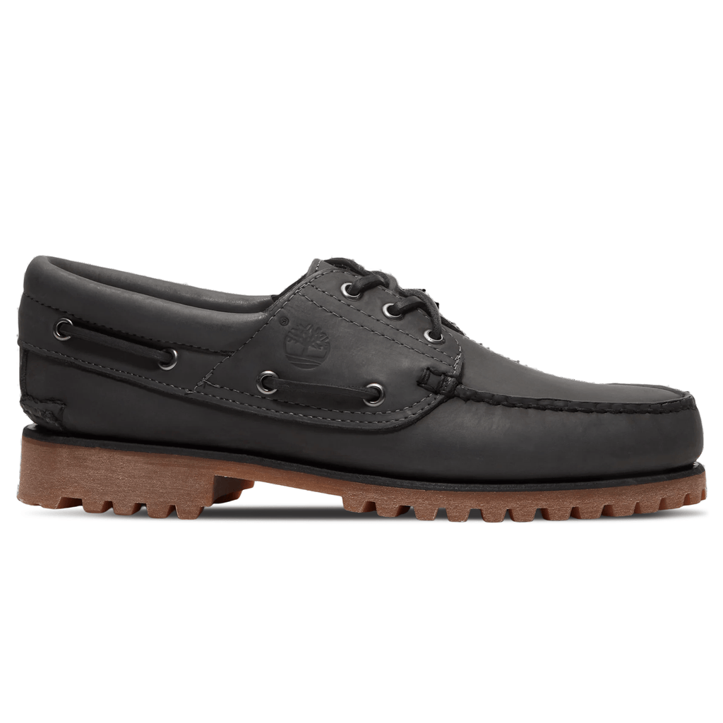 Timberland 3 Eye Lug Boat Shoe 'Dark Grey Nubuck' — UK 4.5 | EU 37 1/2 | US 5 — Side View