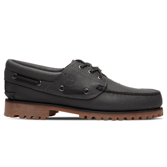 Timberland 3 Eye Lug Boat Shoe 'Dark Grey Nubuck' — UK 4.5 | EU 37 1/2 | US 5 — Side View