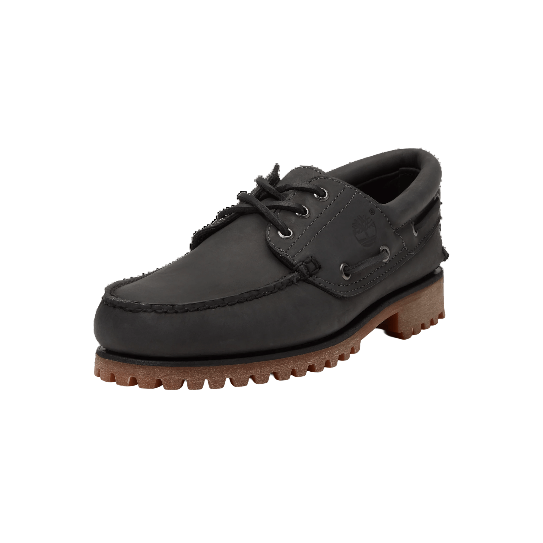 Timberland 3 Eye Lug Boat Shoe 'Dark Grey Nubuck' — UK 4.5 | EU 37 1/2 | US 5 — Back View