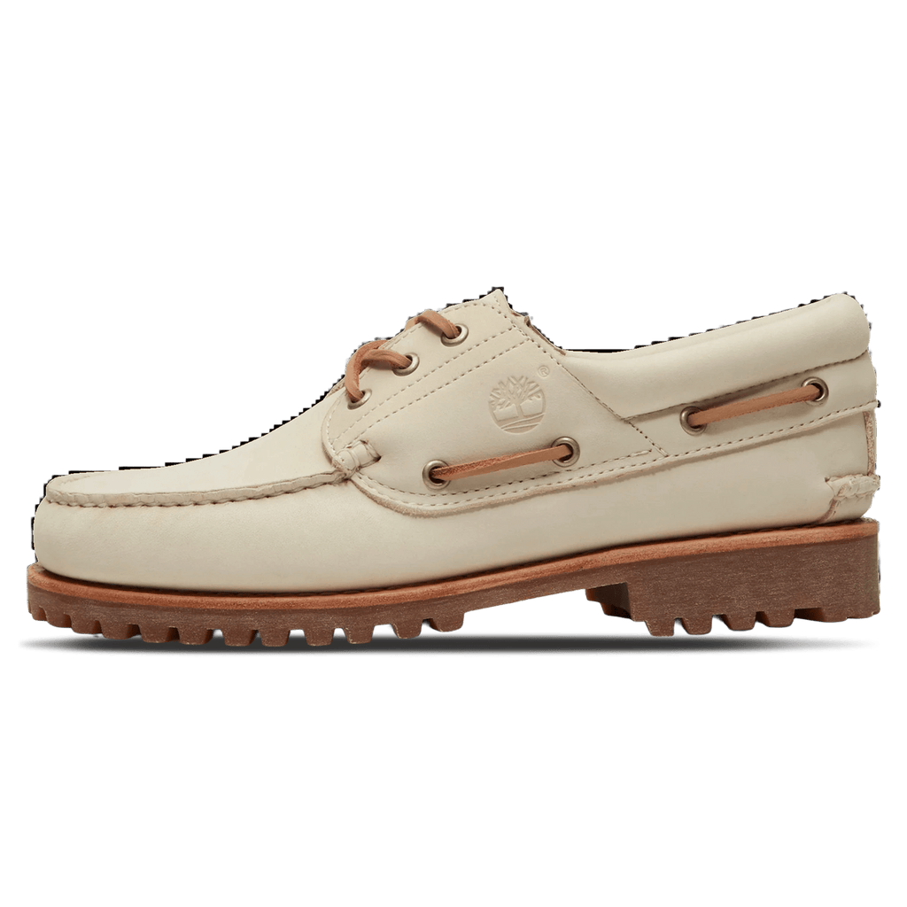 Timberland 3 Eye Lug Boat Shoe 'Light Beige Nubuck' — UK 4.5 | EU 37 1/2 | US 5 — Front View