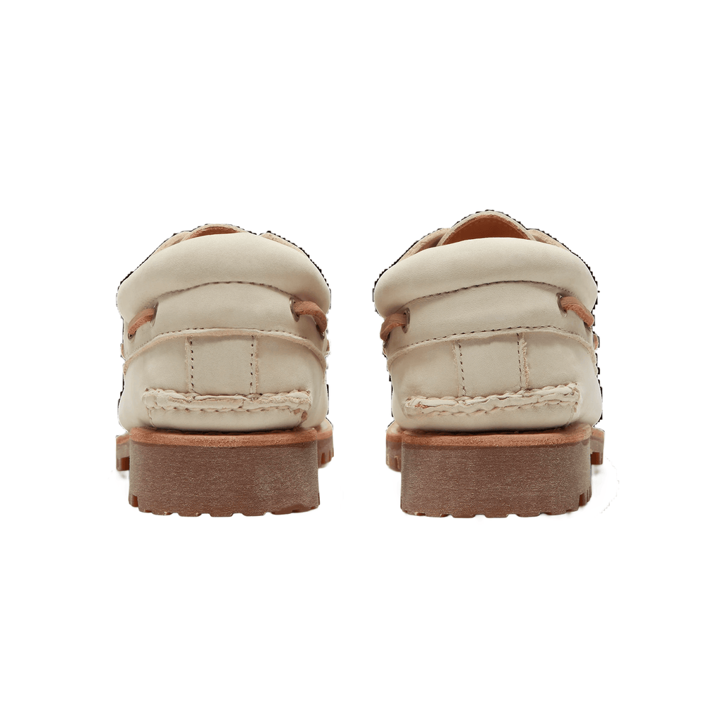 Timberland 3 Eye Lug Boat Shoe 'Light Beige Nubuck' — UK 4.5 | EU 37 1/2 | US 5 — Top View