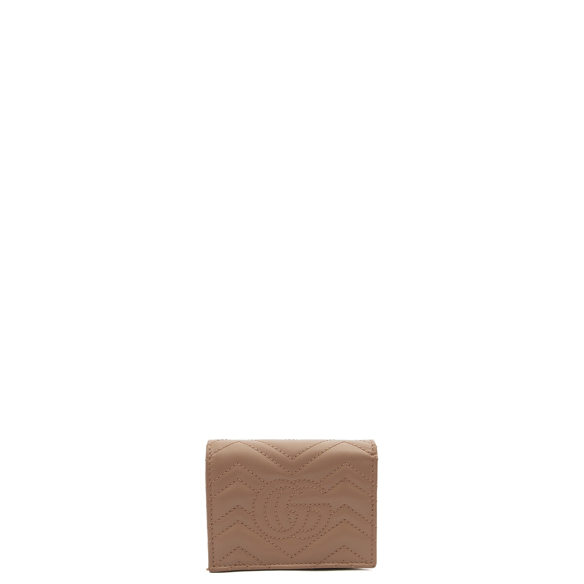 Gucci Purse Marmont Purse in Neutral, Leather — Back View