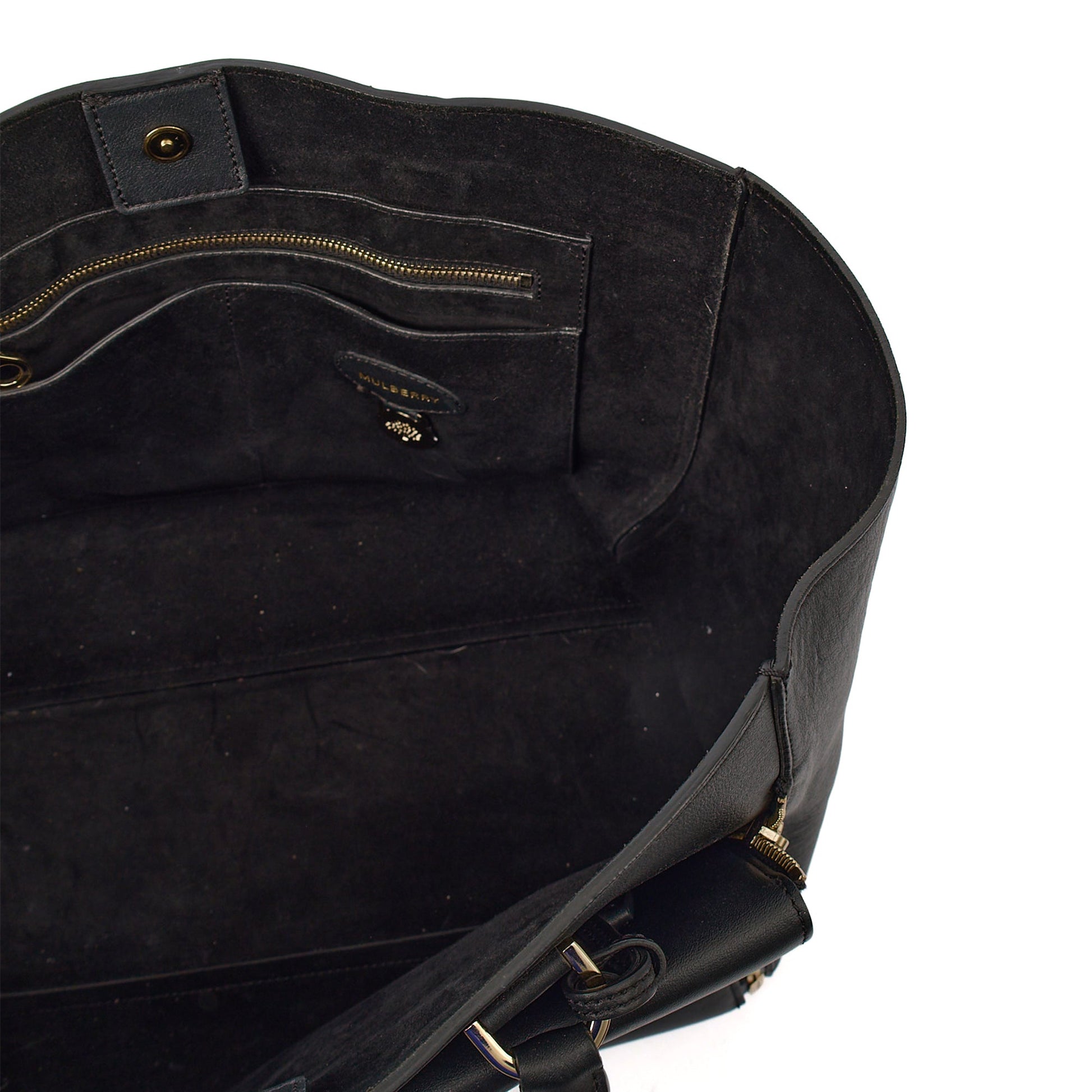 Mulberry Tote Willow - Large in Black, Calfskin Leather — Alternate View 7
