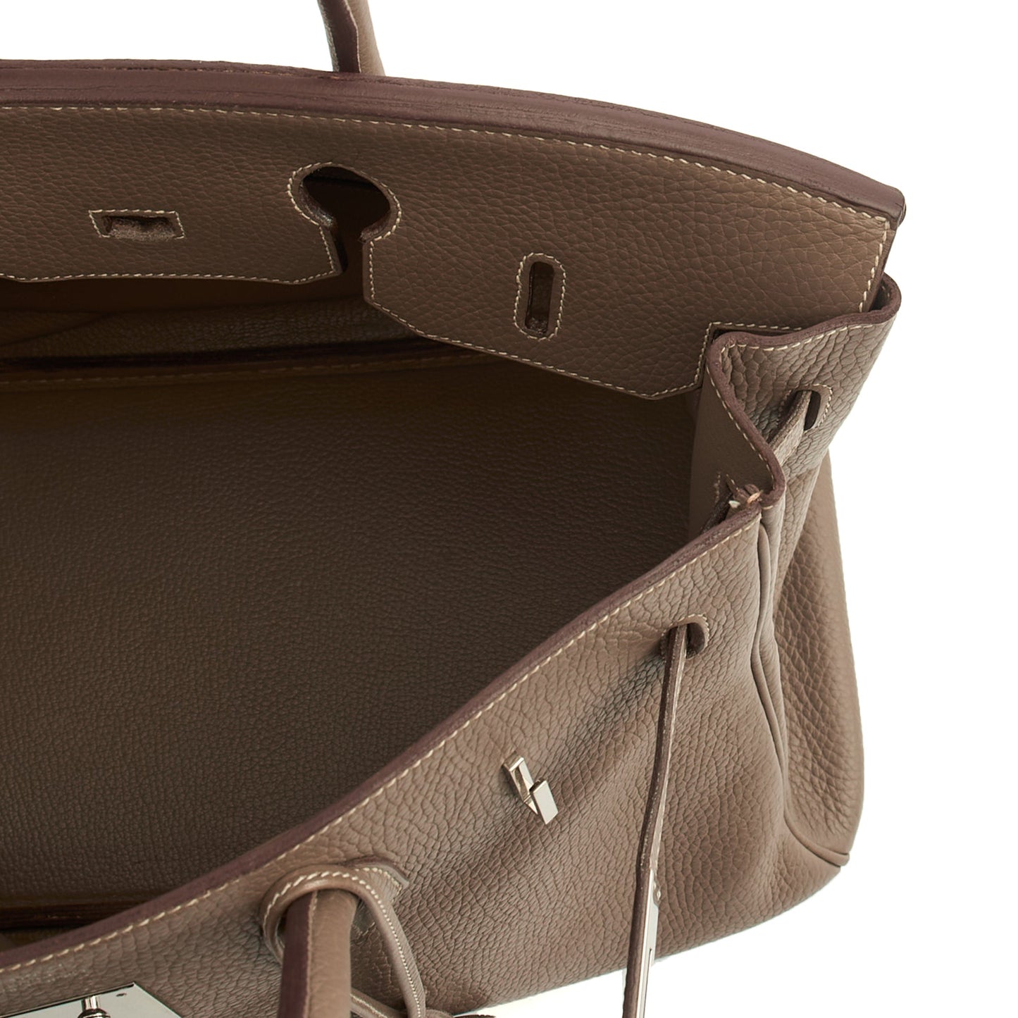 Hermes Tote Birkin 35 in Etoupe, Togo Leather — Alternate View 22