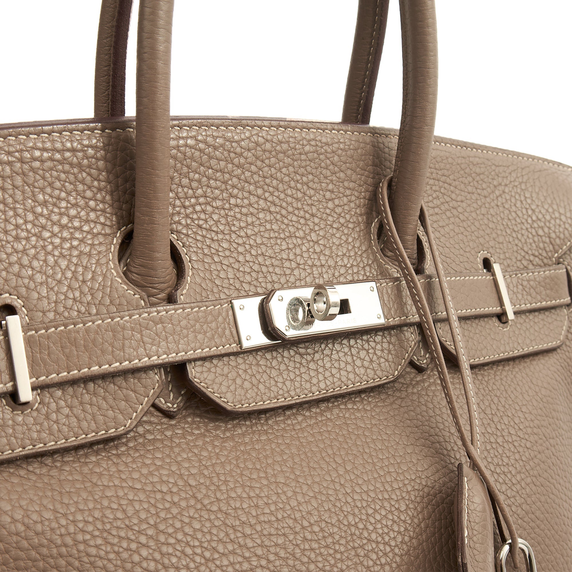 Hermes Tote Birkin 35 in Etoupe, Togo Leather — Alternate View 17