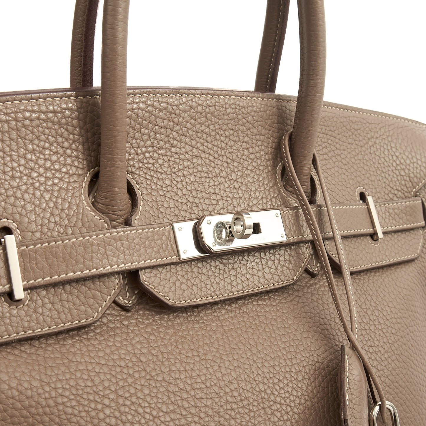 Hermes Tote Birkin 35 in Etoupe, Togo Leather — Alternate View 28