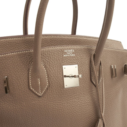 Hermes Tote Birkin 35 in Etoupe, Togo Leather — Alternate View 21