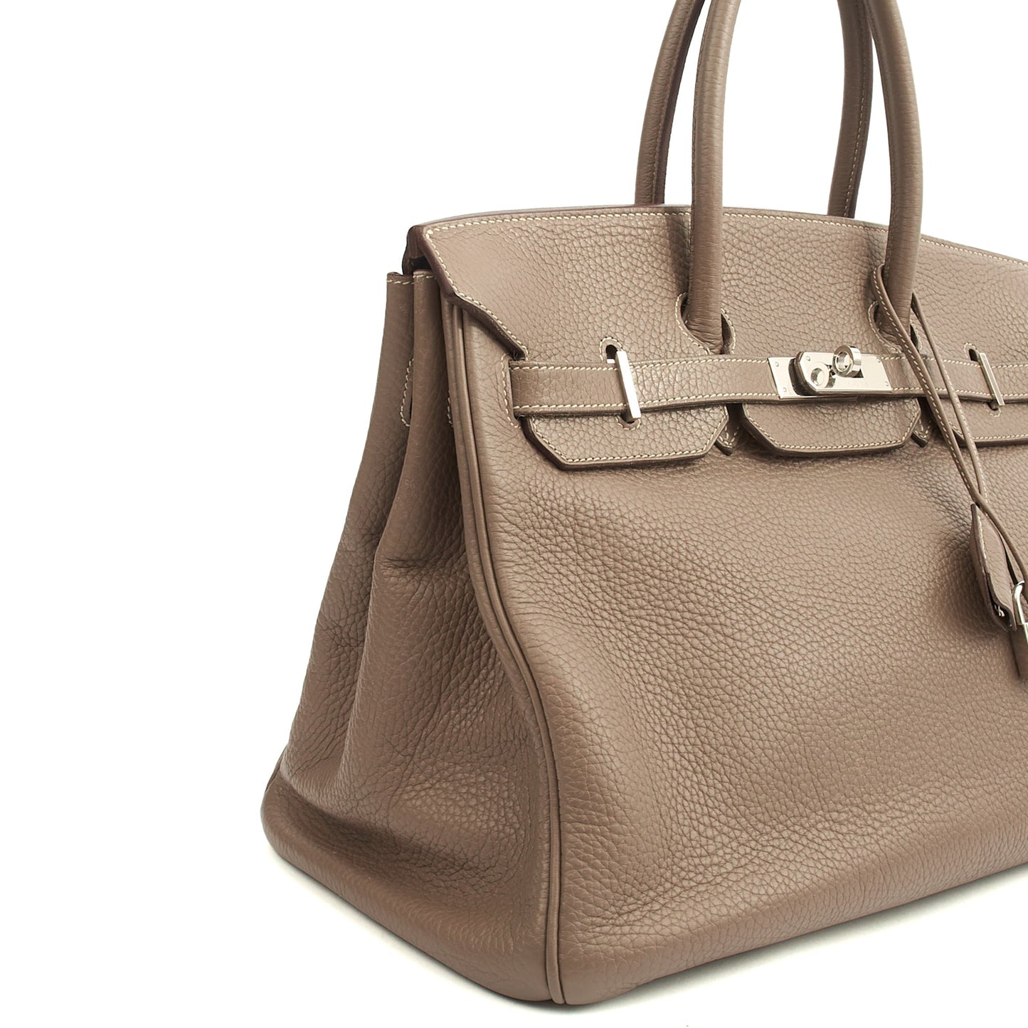 Hermes Tote Birkin 35 in Etoupe, Togo Leather — Alternate View 29
