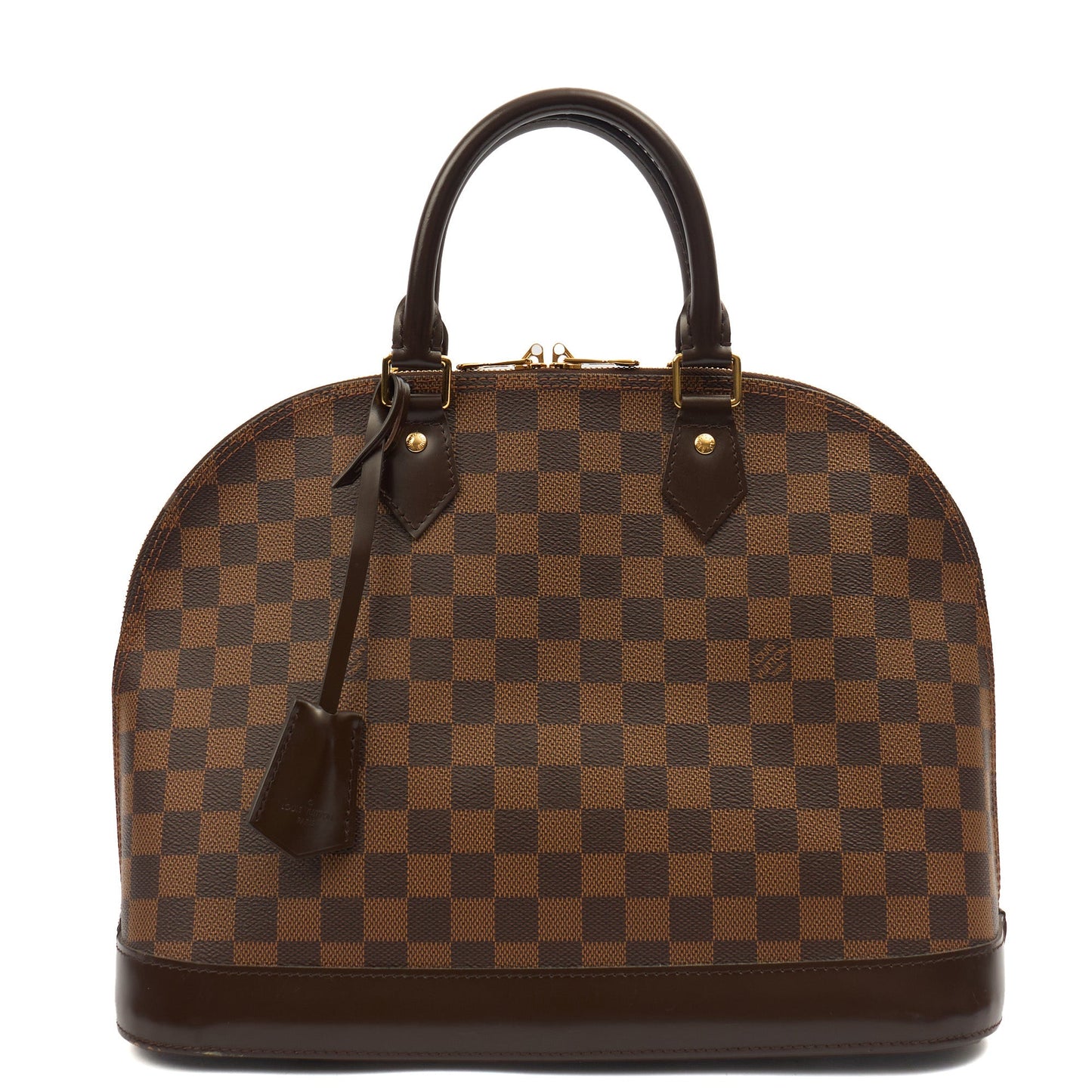 Louis Vuitton Top Handle Alma PM in Damier, Canvas — Front View