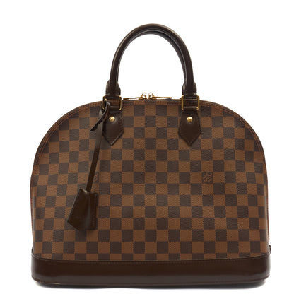 Louis Vuitton Top Handle Alma PM in Damier, Canvas — Front View