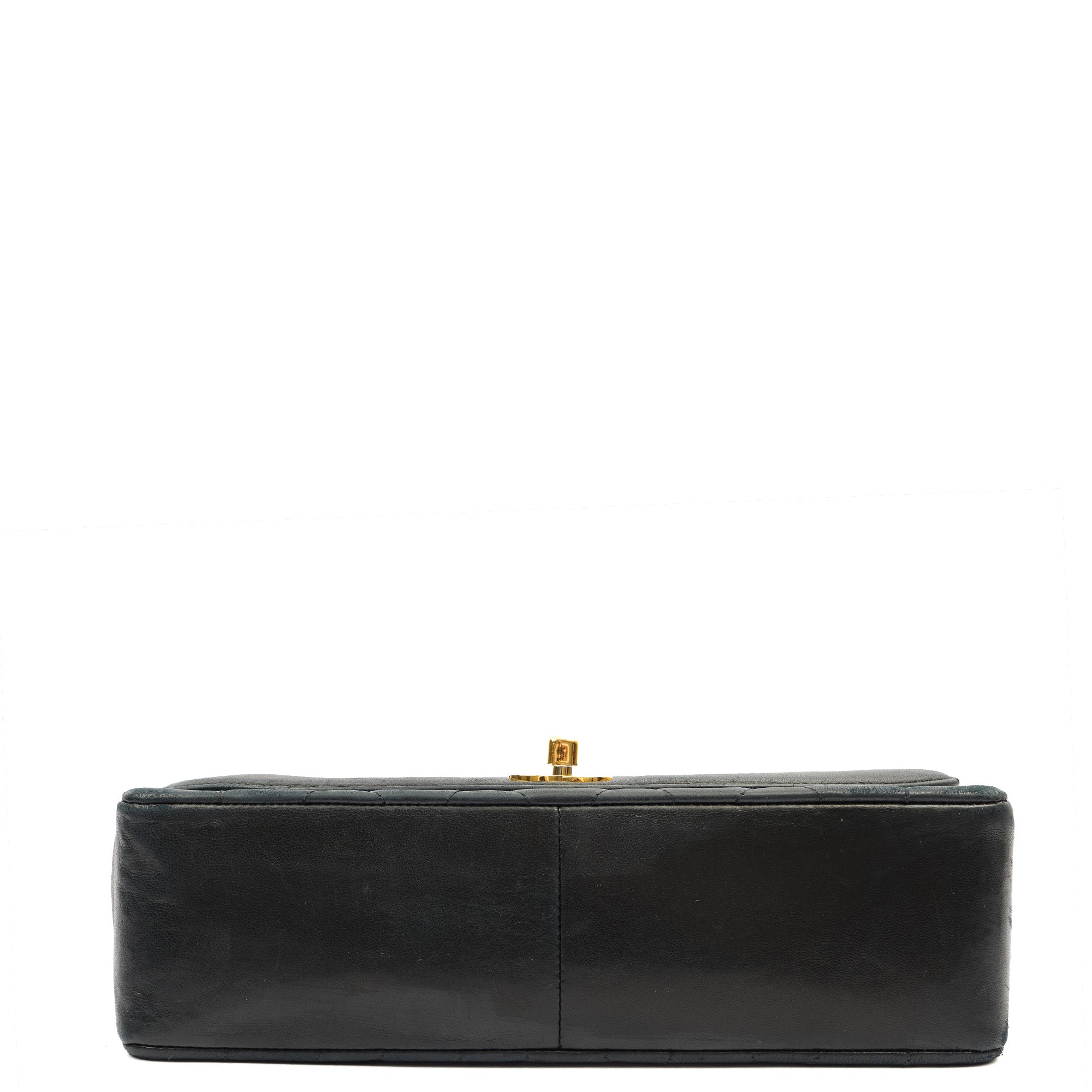 Chanel Cross Body Diana - Medium in Black, Lambskin Leather — Top View