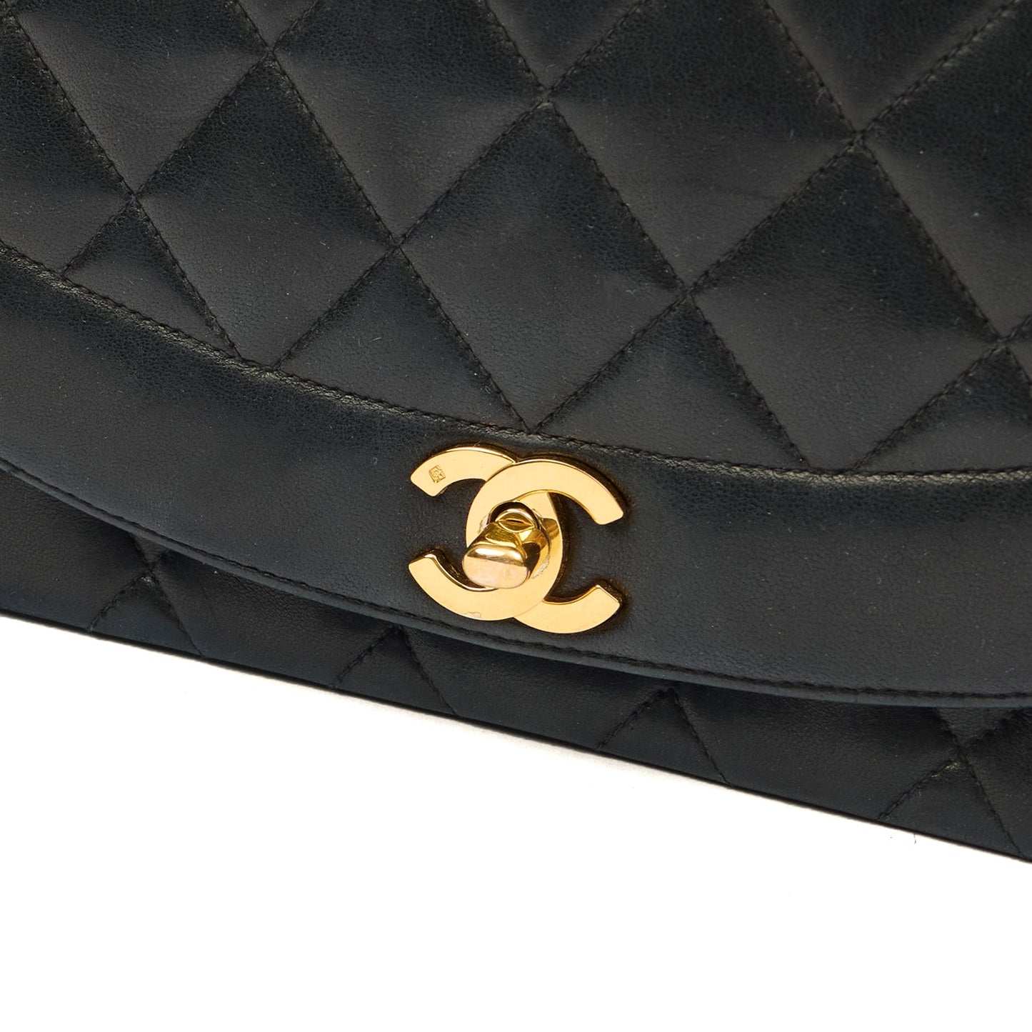 Chanel Cross Body Diana - Medium in Black, Lambskin Leather — Lifestyle View