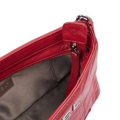 Chanel Shoulder Bag in Red, Calfskin Leather — Alternate View 25