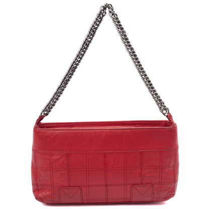 Chanel Shoulder Bag in Red, Calfskin Leather — Alternate View 12