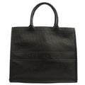 Christian Dior Tote Book Tote - Large in Black, Leather — Front View
