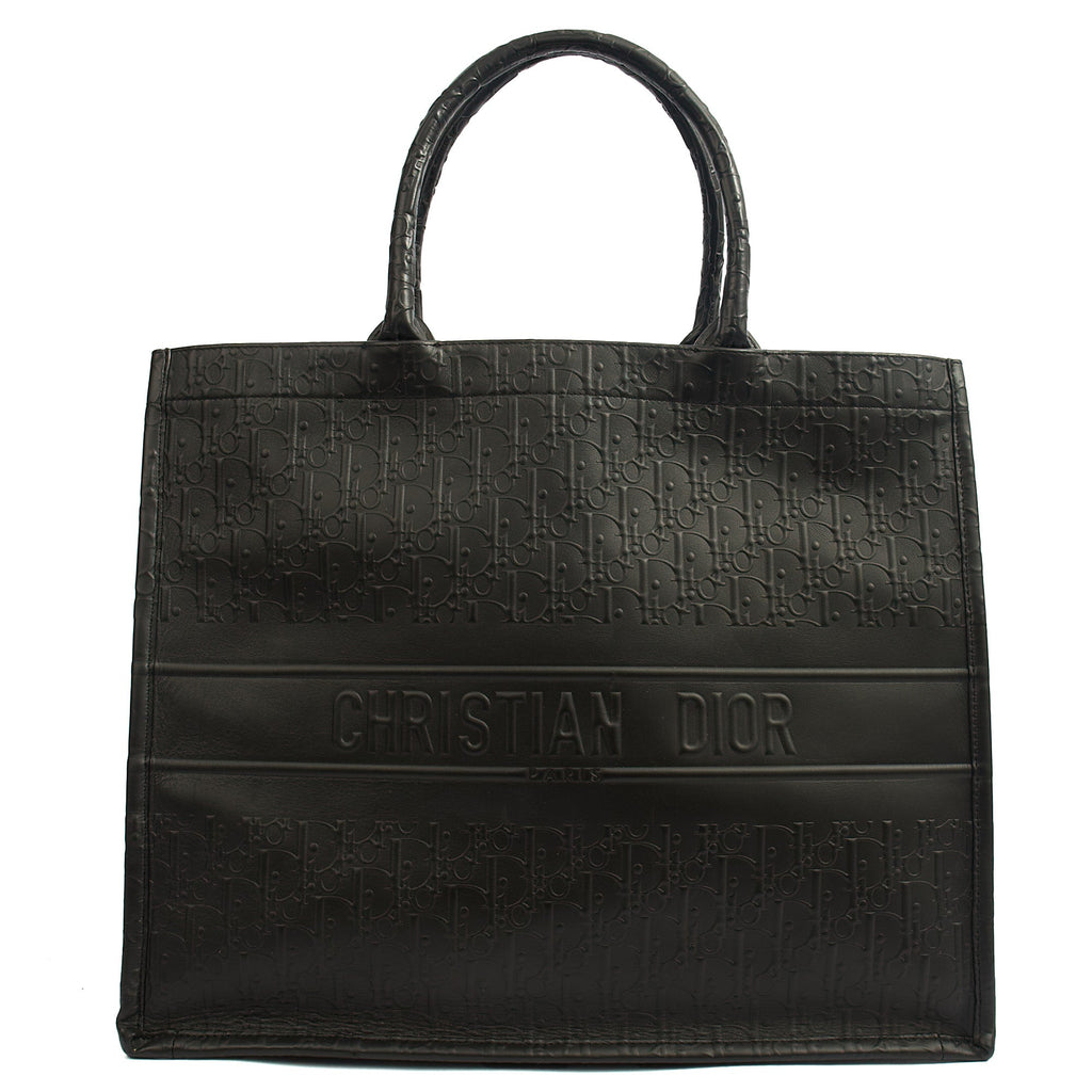 Christian Dior Tote Book Tote - Large in Black, Leather — Alternate View 7