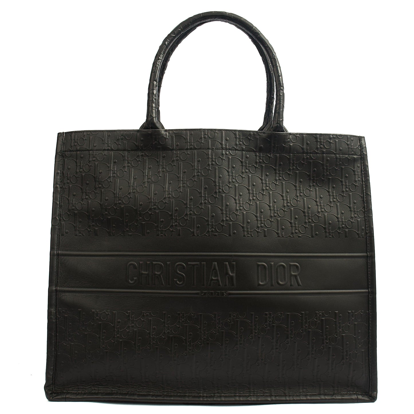 Christian Dior Tote Book Tote - Large in Black, Leather — Alternate View 7
