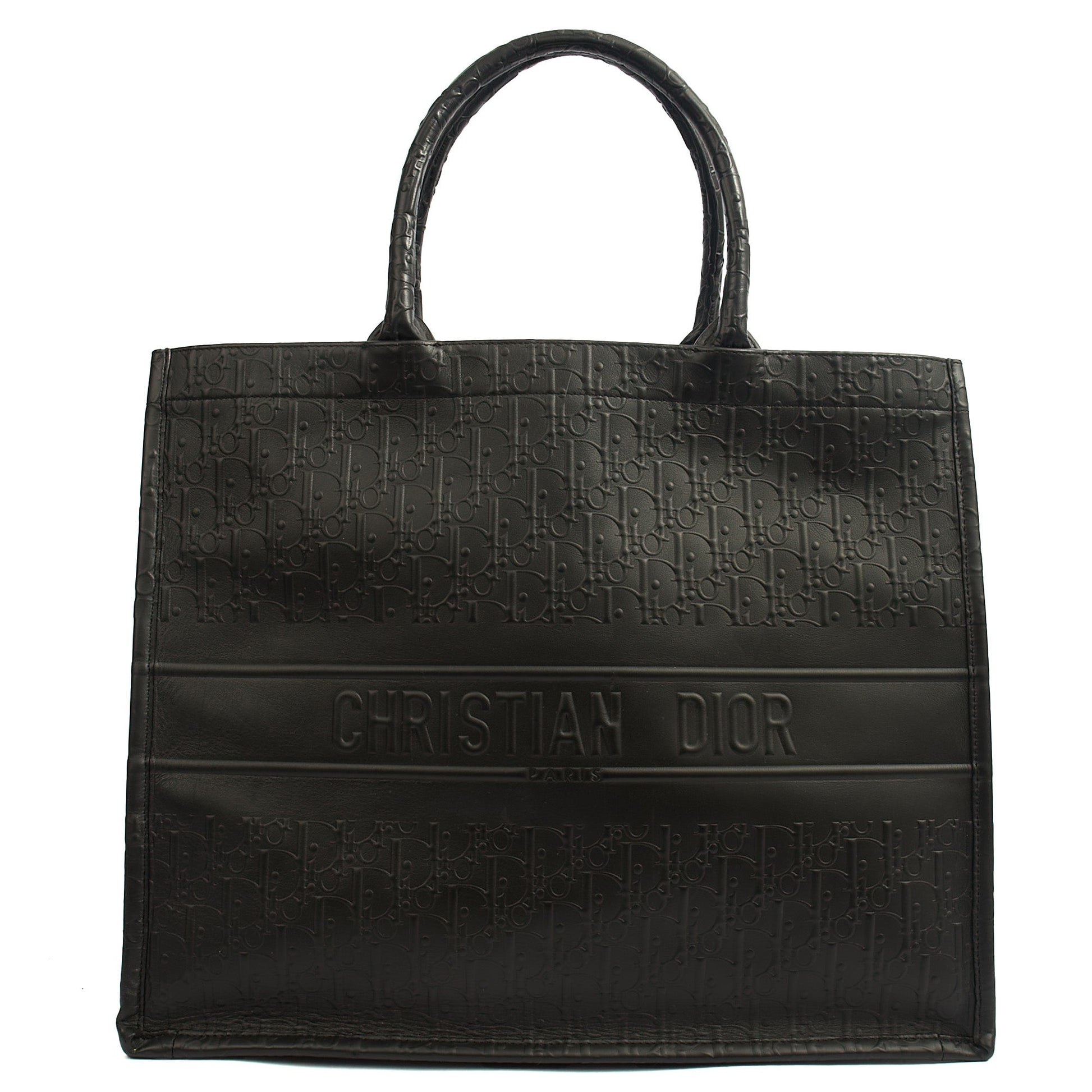 Christian Dior Tote Book Tote - Large in Black, Leather — Alternate View 7