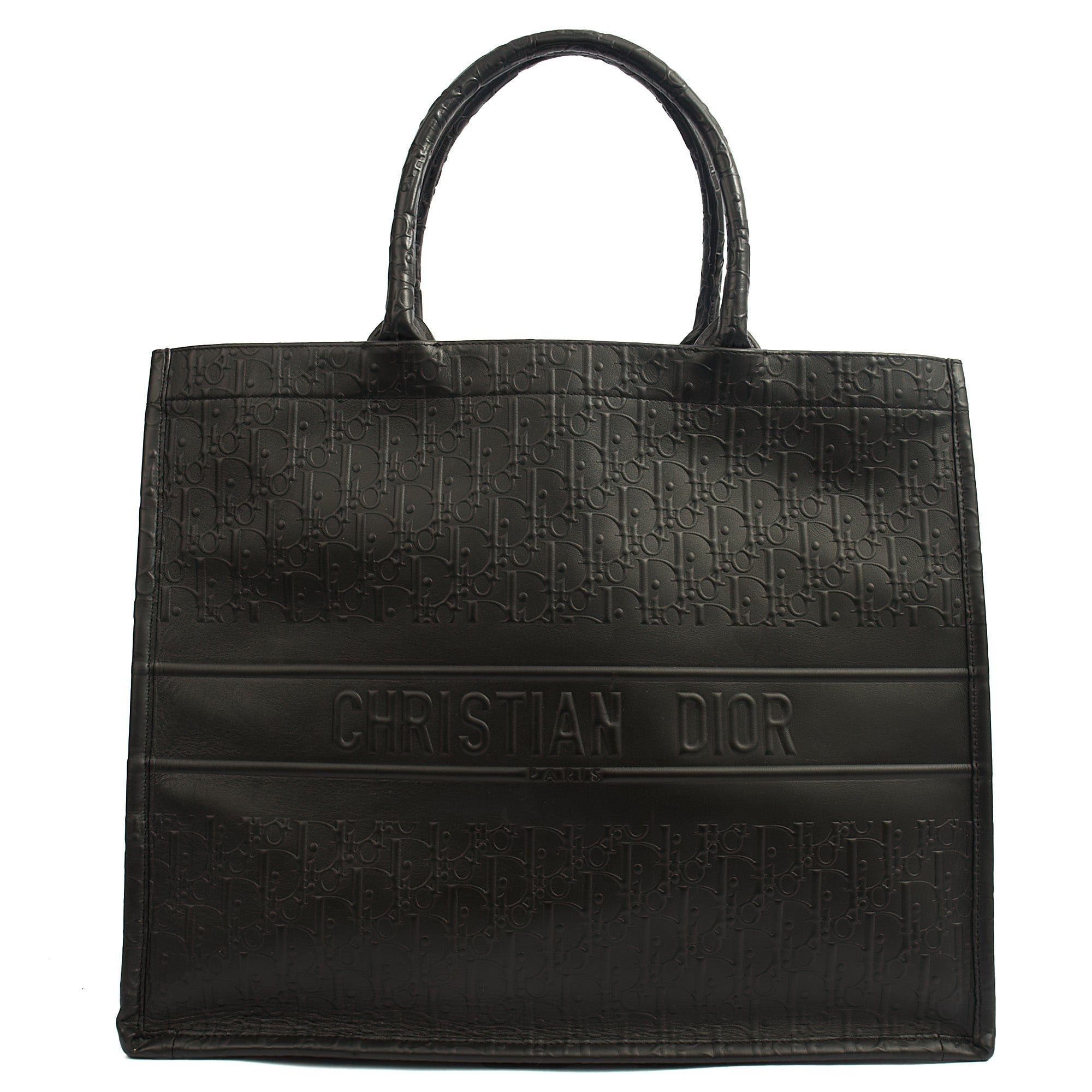 Christian Dior Tote Book Tote - Large in Black, Leather — Alternate View 7