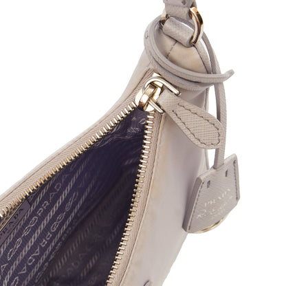 Prada Mini Bag Re-Edition 2005 Re-Nylon Bag in Purple, Nylon — Detail View