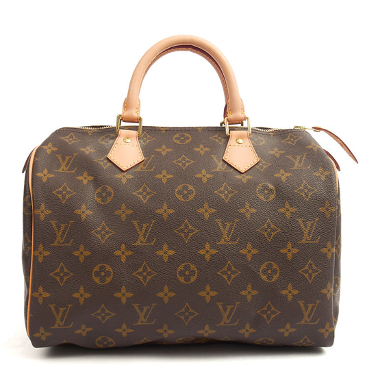 Louis Vuitton Top Handle Speedy 30 in Monogram, Canvas — Front View