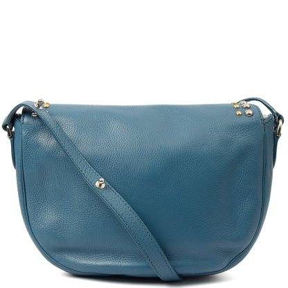 Mulberry Cross Body Tessie Satchel in Steel Blue, Leather — Top View