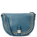 Mulberry Cross Body Tessie Satchel in Steel Blue, Leather — Front View