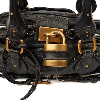 Chloe Shoulder Bag Paddington in Black, Leather — Lifestyle View