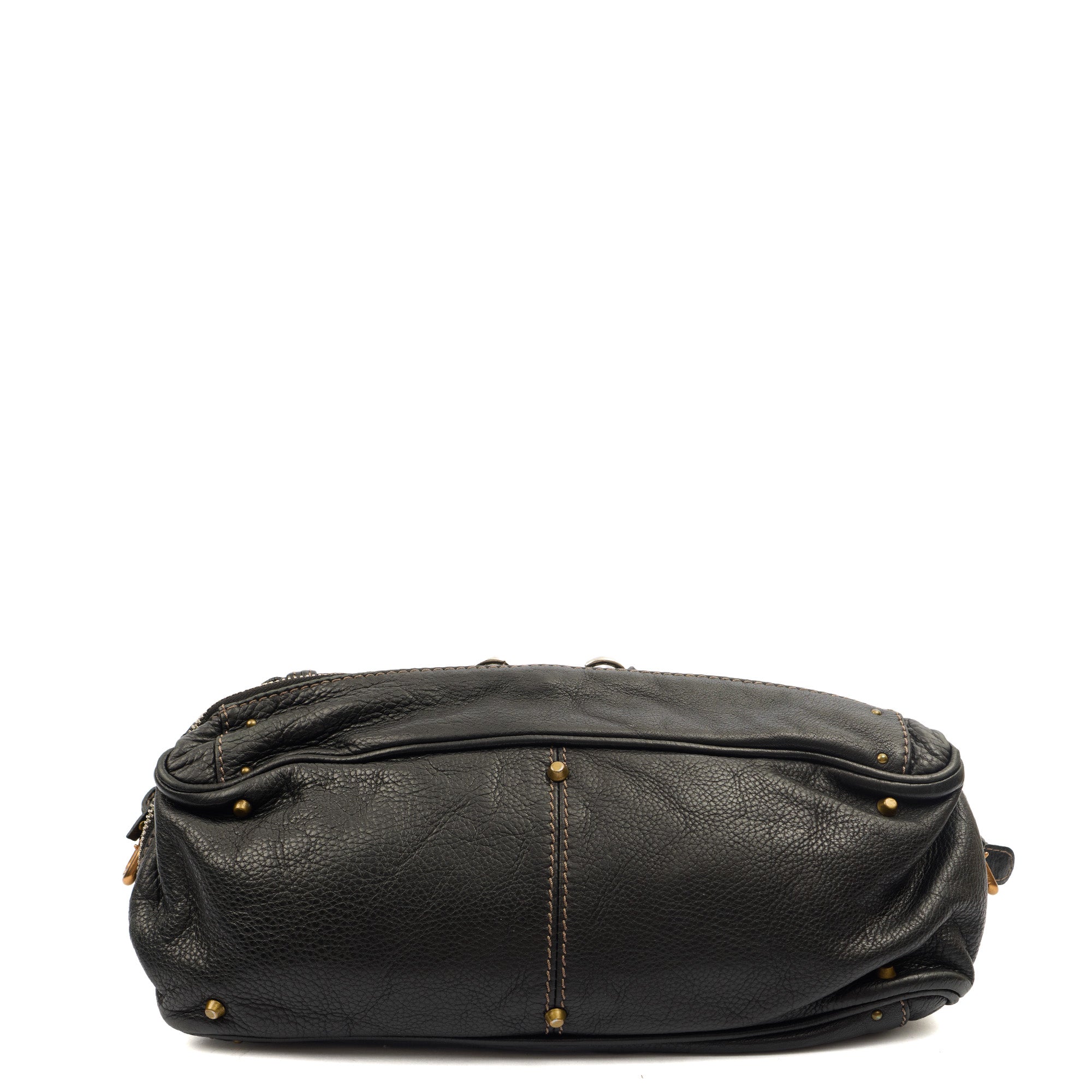 Chloe Shoulder Bag Paddington in Black, Leather — Top View