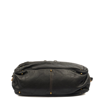 Chloe Shoulder Bag Paddington in Black, Leather — Top View