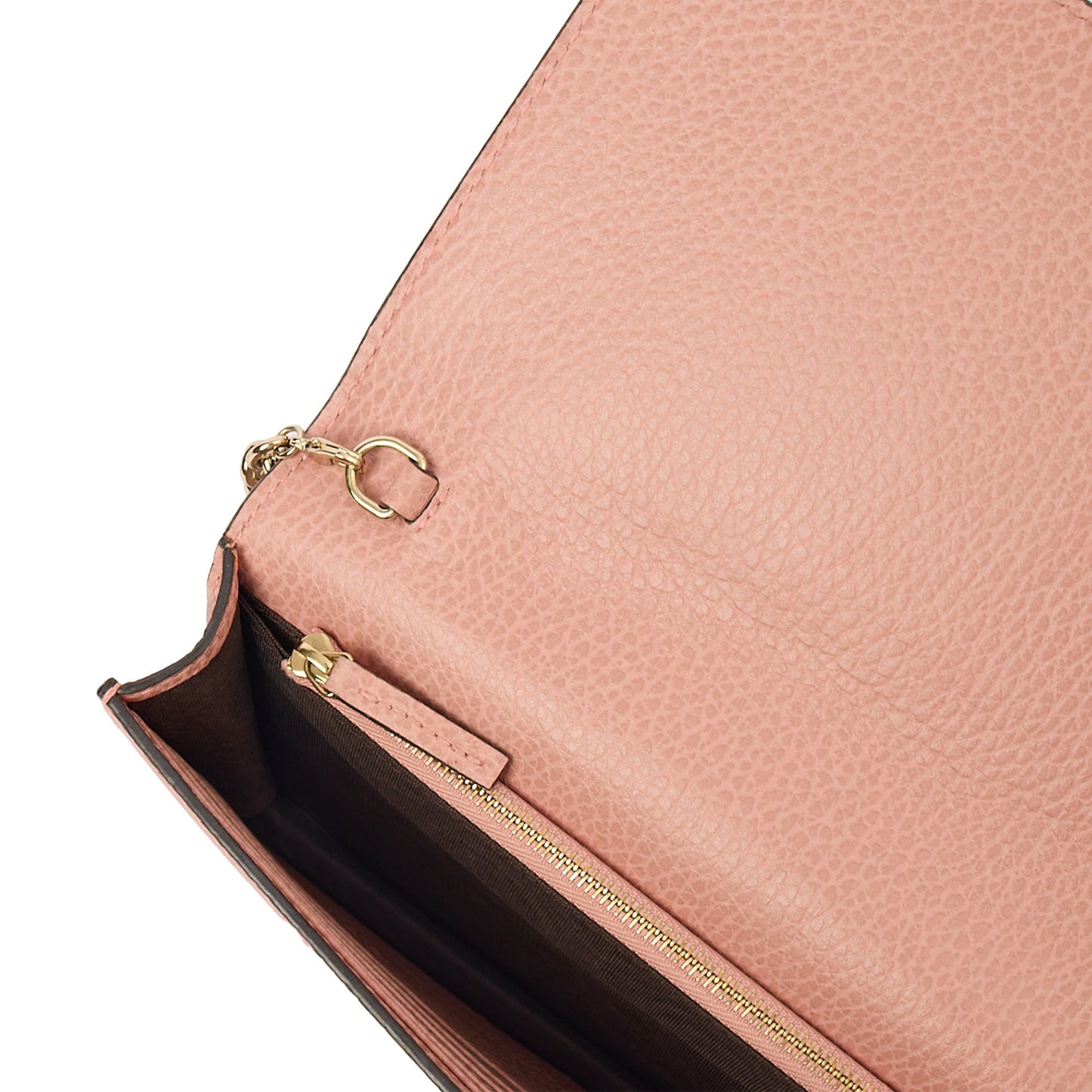 Gucci Cross Body Signature Wallet on Chain in Pink, Leather — Alternate View 7