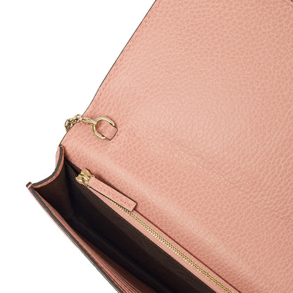 Gucci Cross Body Signature Wallet on Chain in Pink, Leather — Alternate View 7