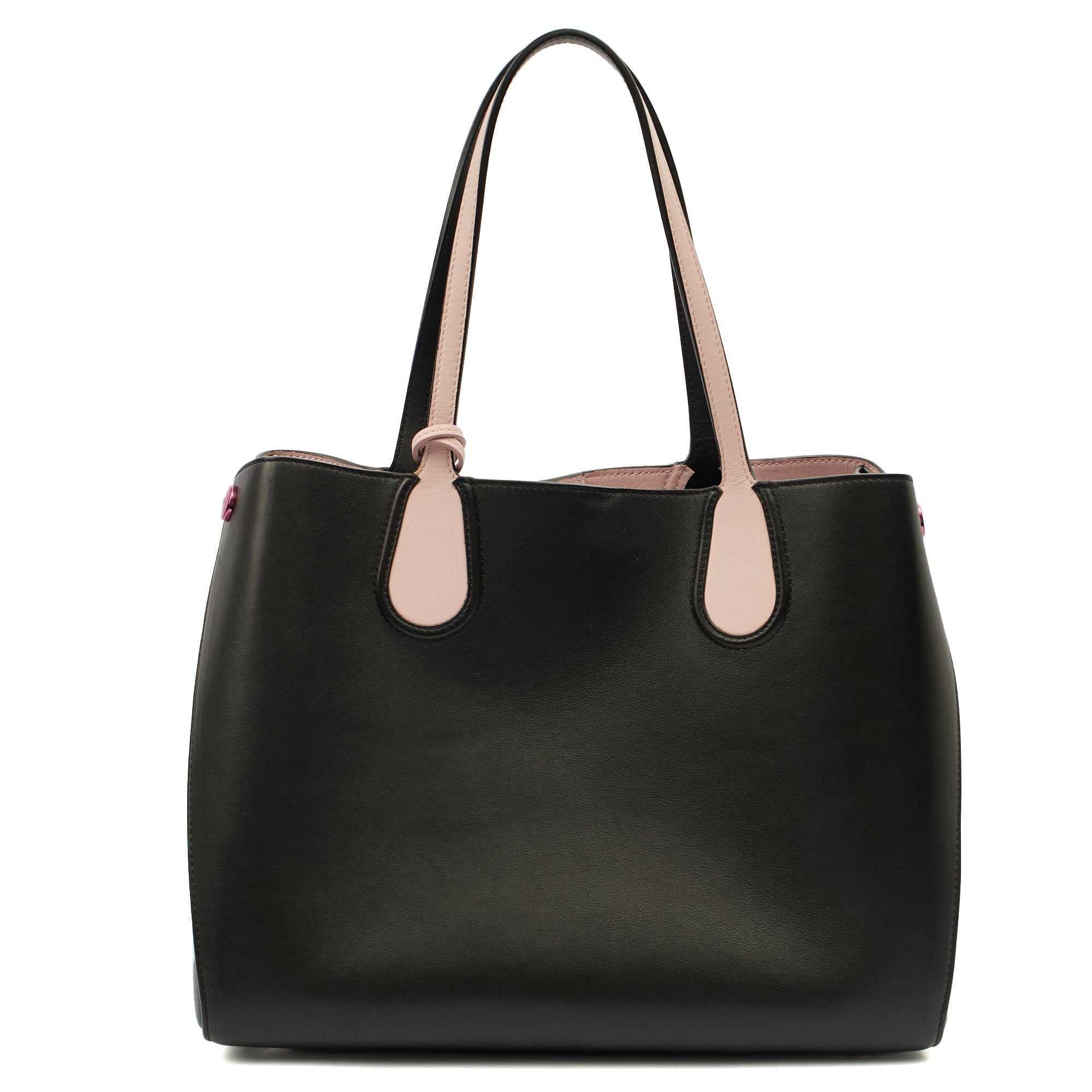 Christian Dior Tote Tote in Black, Leather — Back View