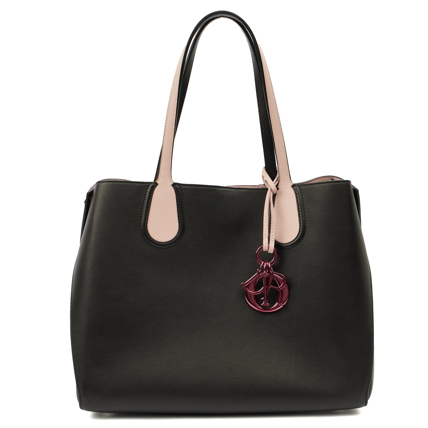 Christian Dior Tote Tote in Black, Leather — Front View