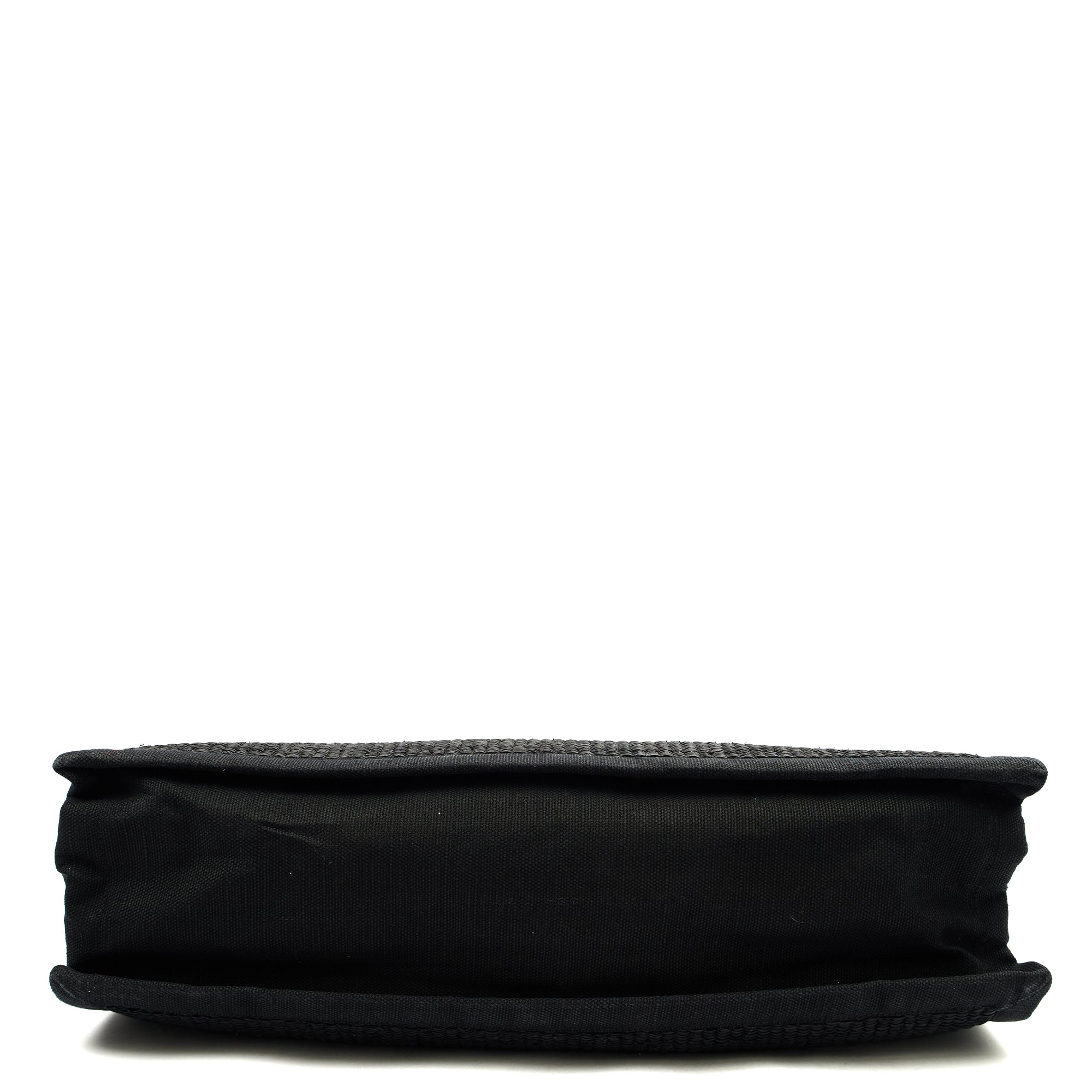 Saint Laurent Tote Rive Gauche Tote in Black, Fabric — Top View