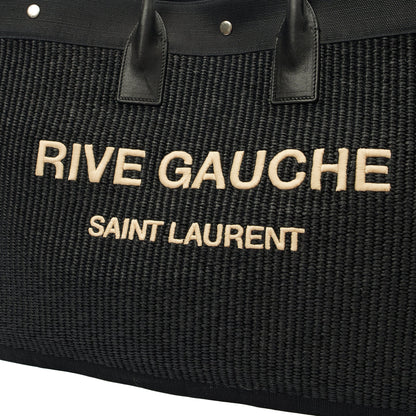 Saint Laurent Tote Rive Gauche Tote in Black, Fabric — Alternate View 12