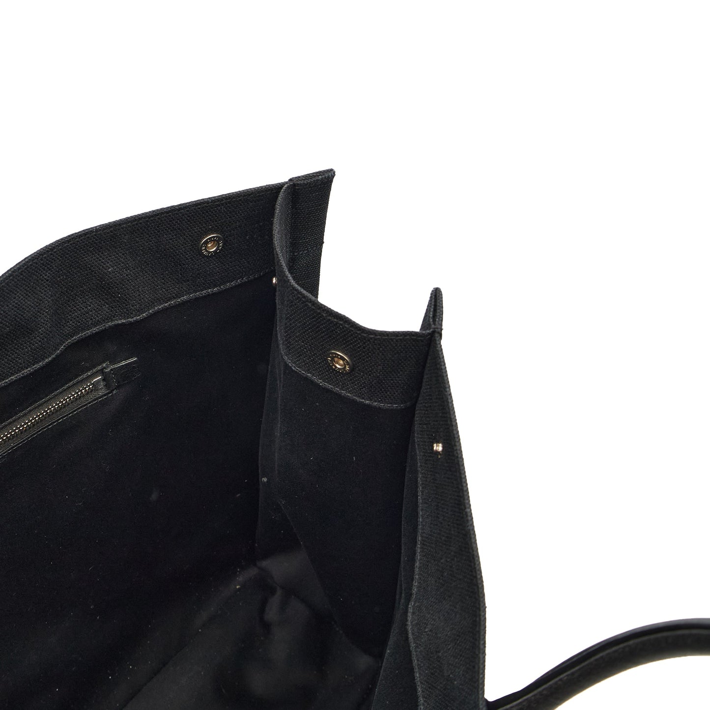 Saint Laurent Tote Rive Gauche Tote in Black, Fabric — Alternate View 11