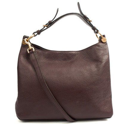 Mulberry Tote Freya in Oxblood, Calfskin Leather — Alternate View 9