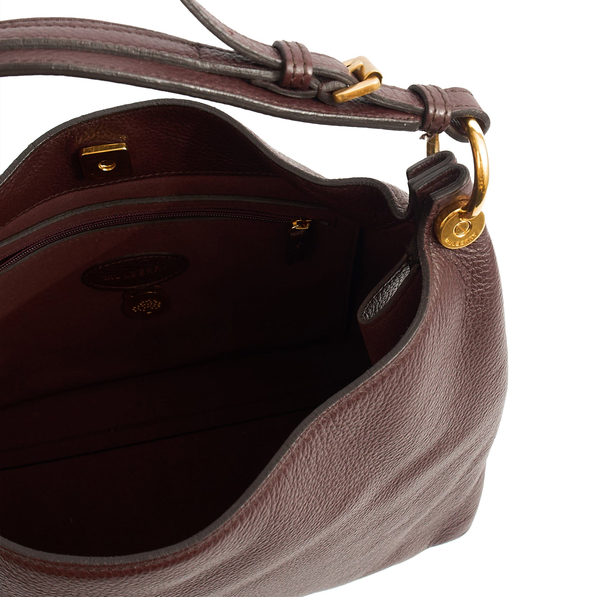 Mulberry Tote Freya in Oxblood, Calfskin Leather — Alternate View 17