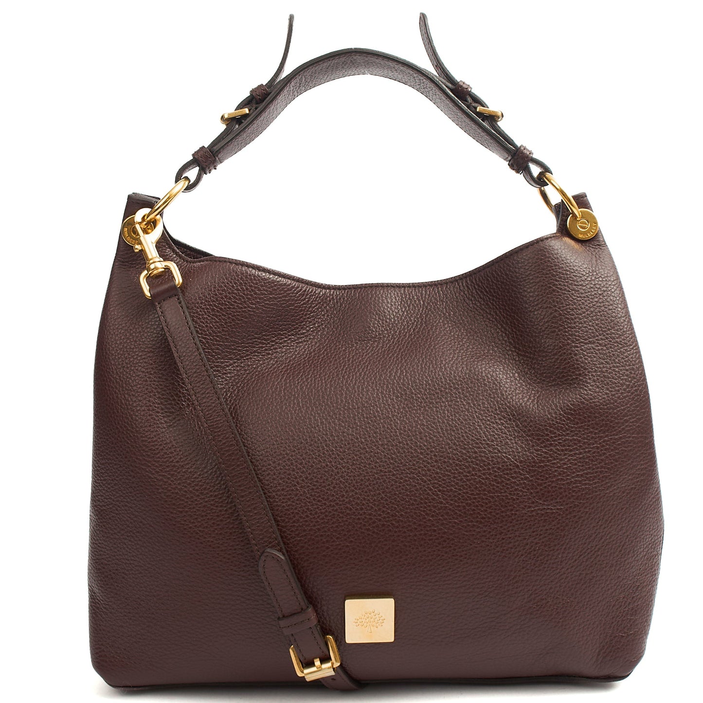 Mulberry Tote Freya in Oxblood, Calfskin Leather — Front View