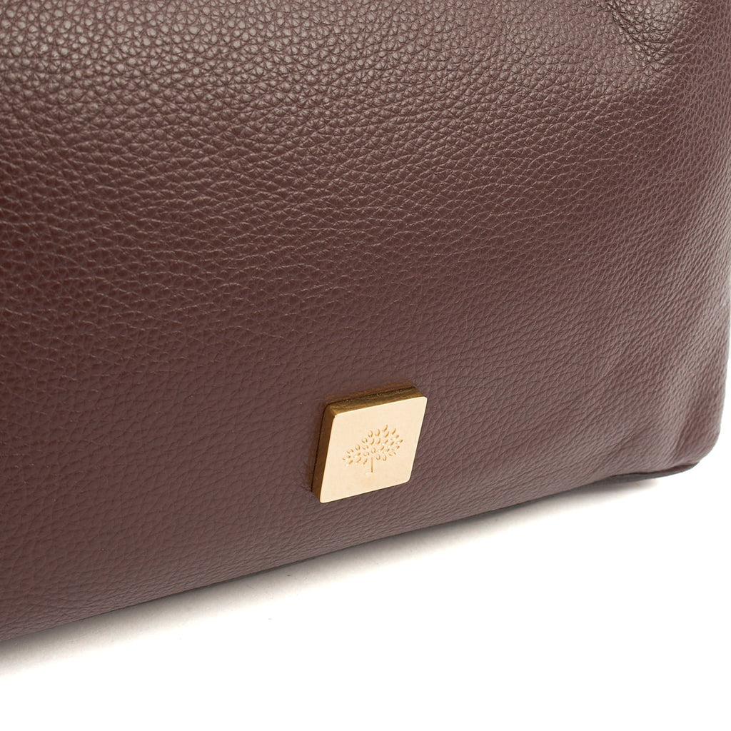 Mulberry Tote Freya in Oxblood, Calfskin Leather — Lifestyle View