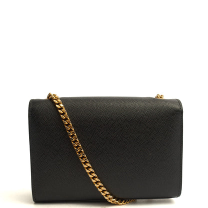 Saint Laurent Kate Mini in Black, Calfskin Leather — Side View