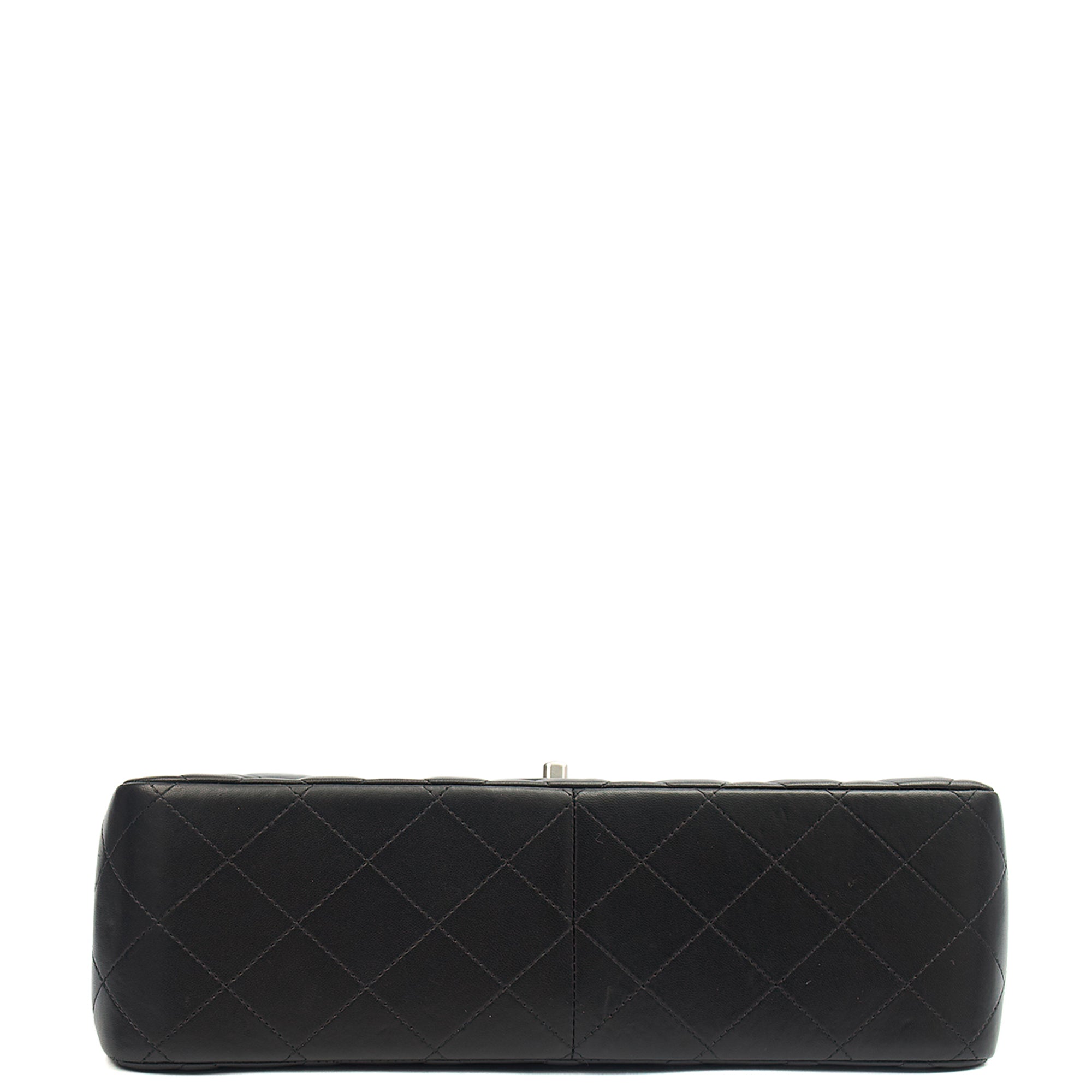 Chanel Shoulder Bag Classic Double Flap - Large in Black, Lambskin Leather — Alternate View 26