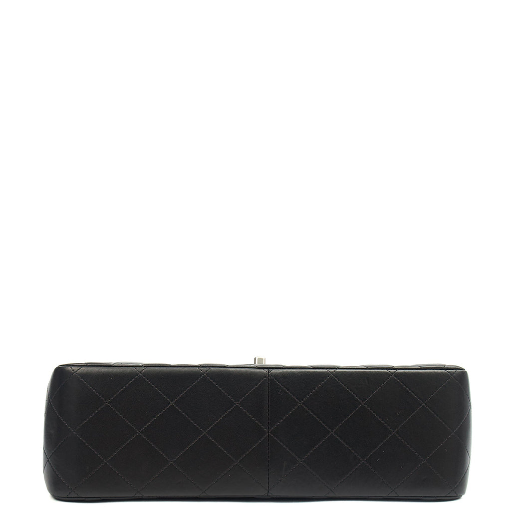 Chanel Shoulder Bag Classic Double Flap - Large in Black, Lambskin Leather — Alternate View 15