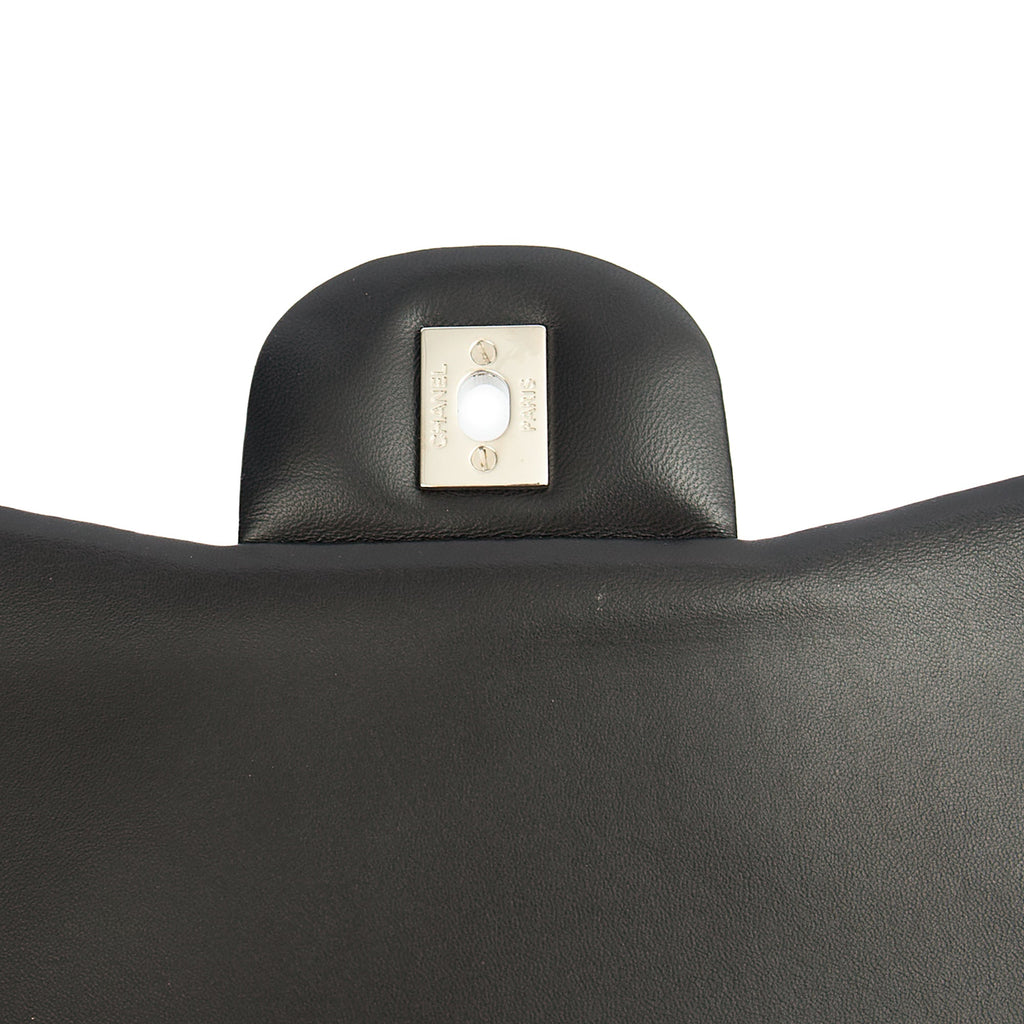 Chanel Shoulder Bag Classic Double Flap - Large in Black, Lambskin Leather — Alternate View 9