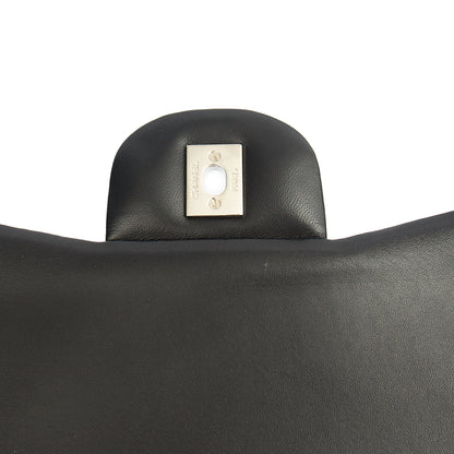 Chanel Shoulder Bag Classic Double Flap - Large in Black, Lambskin Leather — Alternate View 9