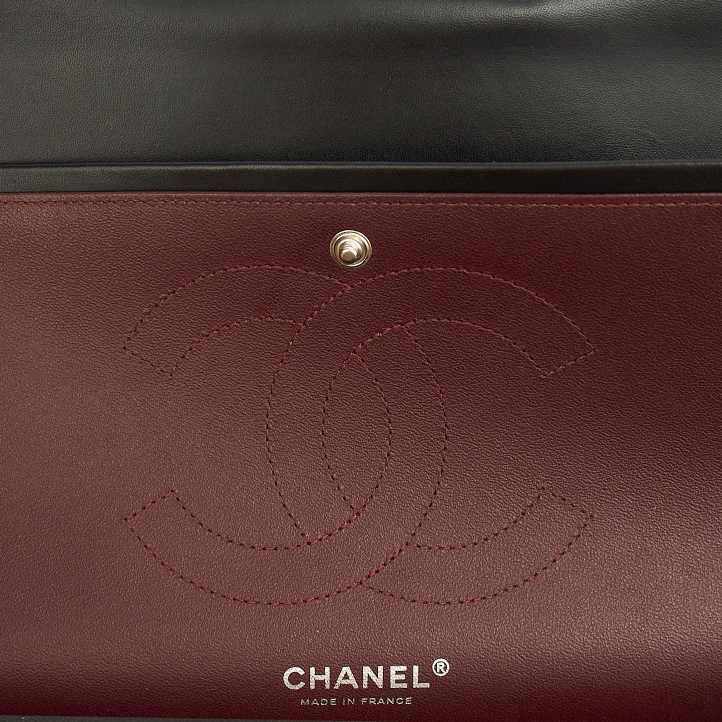 Chanel Shoulder Bag Classic Double Flap - Large in Black, Lambskin Leather — Alternate View 10