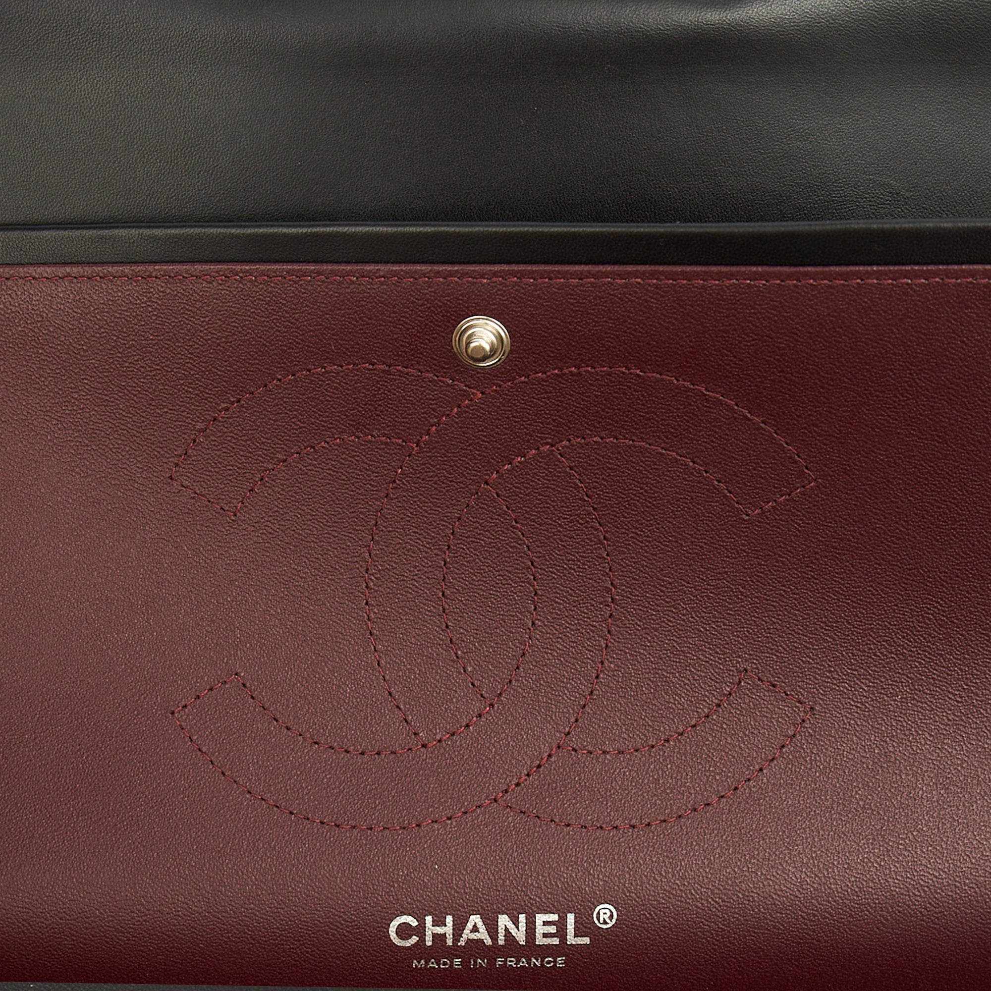 Chanel Shoulder Bag Classic Double Flap - Large in Black, Lambskin Leather — Alternate View 10